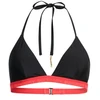 Image de Superdry pour femme. W3010394A Top de bikini triangle extensible noir (XL), Beachwear, Polister recyclé, Durable