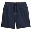 Image de Superdry Short de bain pour homme de 43 cm de long avec broderie, bleu marine, S