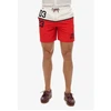 Image de Superdry pour homme. M3010249A Maillot de bain de 43,2 cm avec logo nautique rouge (XXL), Beachwear, Polister recyclé, Durable