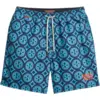 Image de Superdry pour homme. M3010250A Maillot de bain imprimé mosaïque bleu (M), Beachwear, Polister recyclé, Durable