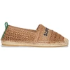Image de Superdry pour femme. WF110303A Espadrilles brodées en raphia marron (38), Tissu, Plat, Aucun, Casuel
