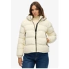 Image de Superdry pour femme. W5011996A Veste matelassée à capuche Stanton, blanc cassé (XS), Casuel, Polyester