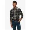Image de Superdry pour homme. M4011047A Chemise marine Lumberjack (XL), Casuel, Coton, Manche longue