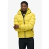 Image de Superdry pour homme. M5011905A Veste de sport matelassée à capuche jaune (M), Casuel, Polyester