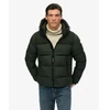 Image de Superdry pour homme. M5012281A Veste matelassée Colorblock vert (S), Casuel, Polister recyclé, Durable