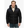 Image de Superdry pour homme. M5012281A Colourblock Puffer Jacket noir (L), Casuel, Polyester