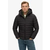 Image de Superdry pour homme. M5012290A Veste Fuji à capuche noire (M), Casuel, Polyester
