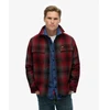 Image de Superdry pour homme. M4011050A Surchemise Miller en laine rouge (XL), Casuel, Manche longue