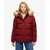 Image de Superdry pour femme. W5011929A Manteau Everest Five Baffle rouge (XS), Casuel, Polister recyclé, Durable