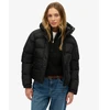 Image de Superdry pour femme. W5011976A Veste polaire noire (S), Casuel, Durable, Nylon recyclé