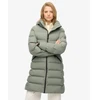 Image de Superdry pour femme. W5011982A Veste City Mid verte (M), Casuel, Polyester