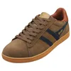 Image de Baskets basses gola equipe ll dark brown/sun/navy 45.