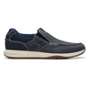 Image de Clarks pour homme. 26176976 Sailview Step chaussures de bateau en cuir bleu marine (40), Plat, Aucun, Casuel