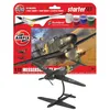 Image de AIRFIX Kit de démarrage A55014 Messerschmitt Bf109F-4 - Maquette d'avion en plastique pour adultes et enfants de 8 ans et plus, Le kit comprend des décalcomanies, de la peinture acrylique