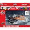 Image de AIRFIX Kit de démarrage A55015 Maquette de canot de sauvetage RNLI classe Shannon - Maquette de bateau en plastique pour adultes et enfants de 8 ans et plus, Le kit comprend