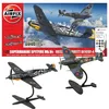 Image de AIRFIX Coffret cadeau x 2 kits - Maquette d'avion - A50194 Supermarine Spitfire Mk,Vc et Bf109F-4 Combat aérien, kit de construction double, échelle 1:72, pour adultes et enfants