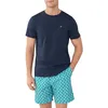 Image de Hackett London Heritage Number Tee Short Homme, Vert (Vert Pop), XXL