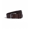Image de Hackett London pour homme. HM413225 Ceinture en cuir parachute marron (M), Casuel, Polyester