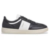 Image de Hackett London pour homme. HMS200048 Bond Leather Sneakers Just navy (44), Cuir, Plat, Lacets, Casuel, Marine