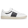 Image de Hackett London pour homme. HMS200048 Bond Just Leather Sneakers white (42), Cuir, Blanc, Plat, Lacets, Casuel