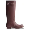 Image de Hunter pour femme. WFT1000RMA Bottes de pluie Original Tall Wellington bordeaux (39), Plat, Aucun, Casuel, Grenat, PVC