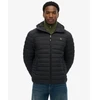 Image de Superdry pour homme. M5012339A Veste matelassée à capuche Fuji Lite noire (M), Casuel, Nylon recyclé