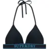 Image de Superdry pour femme. W3010464A Bikini triangle Logo marine (S), Beachwear, Polister recyclé