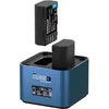 Image de Hähnel - ProCube3 - pour Panasonic - Chargeur Duo DSLR - Chargement Plus Rapide - Entrée USB Type-C