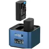 Image de Chargeur double Hähnel ProCube3 pour batterie Panasonic DMW-BLC12 BLF19 BLJ31 BLK22 et BLG10 Bleu en occasion ou reconditionné