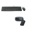 Image de Ensemble Clavier Souris - Filaire - Logitech - MK120 - AZERTY - Noir