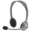 Image de Logitech H110 Casque Micro Filaire, Ecouteurs Stéréo avec Micro Anti-Parasite, Double Fiche Jack 3,5mm, PC/Mac/Portable - Noir