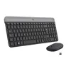 Image de Ensemble Clavier Souris - Sans fil - Logitech - MK470 Slim - Silencieux - AZERTY - Noir