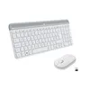Image de Ensemble Clavier Souris - Sans fil - Logitech - MK470 Slim - Silencieux - AZERTY - Blanc