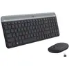 Image de Logitech MK470 Slim Wireless Combo Clavier RF sans Fil QWERTY Danois, Finlandais, Norvégien, Suédois Graphite
