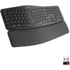 Image de Clavier - Sans fil - Logitech - ERGO K860 - AZERTY - Ergonomique avec repose-poignets - Noir
