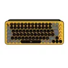 Image de Clavier - Sans fil - Logitech - Pop Keys - AZERTY - Mécanique - Touche Emoji - Jaune