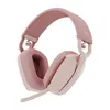 Image de Casque - Sans fil - Logitech - Zone Vibe 100 - Bluetooth - Anti-parasite - Rose
