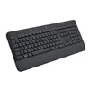 Image de Clavier - Sans fil - Logitech - Signature K650 - AZERTY - Ergonomique avec repose-poignets - Graphite