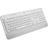 Image de Logitech Signature K650, Clavier sans fil Ergonomique Entier avec Repose-Poignets, BLE Bluetooth, USB Logi Bolt, Touches Silencieuses Pavé Numérique, Compatible PC/Windows/Mac, AZERTY Français - Blanc