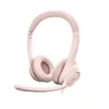 Image de Casque - Filaire - Logitech - H390 - USB - Anti-parasite - Rose