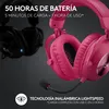 Image de Casque gamer - Sans fil - Logitech G - Lightspeed - Rose
