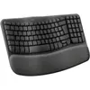 Image de Clavier sans fil LOGITECH Wave Keys ergonomique +  repose poignets
