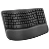 Image de Clavier - Sans fil - Logitech - Wave Keys - AZERTY - Ergonomique - Repose poignets