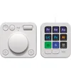 Image de Logitech - MX Creative Console, keypad Programmable avec 9 Touches LCD Personnalisables et Molette de Commande pour la Conception Graphique, Le Montage Vidéo, la Photographie, Blanc
