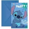 Image de Procos Stitch & Angel Lot de 6 Invitations et enveloppes