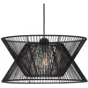 Image de Viokef Suspension Argela avec double abat-jour en noir