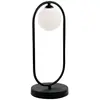Image de Viokef Lampe à poser Fancy avec abat-jour en verre, noire