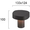 Image de Viokef Potelet LED Onda, IP54, hauteur 10 cm