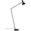 Image de Viokef Lampadaire Arietta abat-jour velours, noir