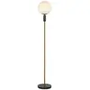 Image de Viokef Lampe sur pied Polly abat-jour en verre, marbre